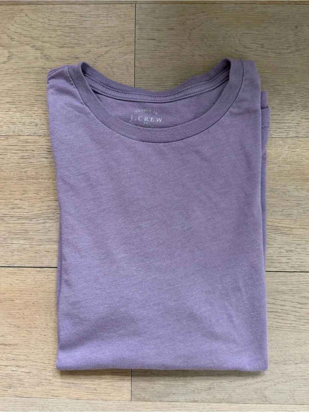 J. Crew Lavender Short Sleeve Crewneck Tee